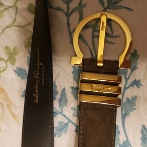 Salvatore Ferragamo made in italy leather belt